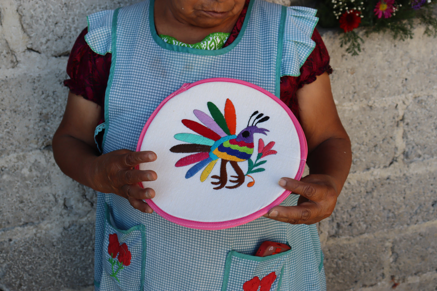 Tortilla holder with rooster by Adelina