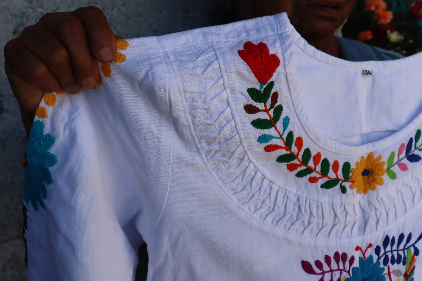 Blusa con colibríes de Adelina