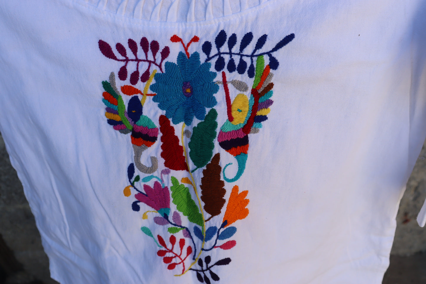 Blusa con colibríes de Adelina