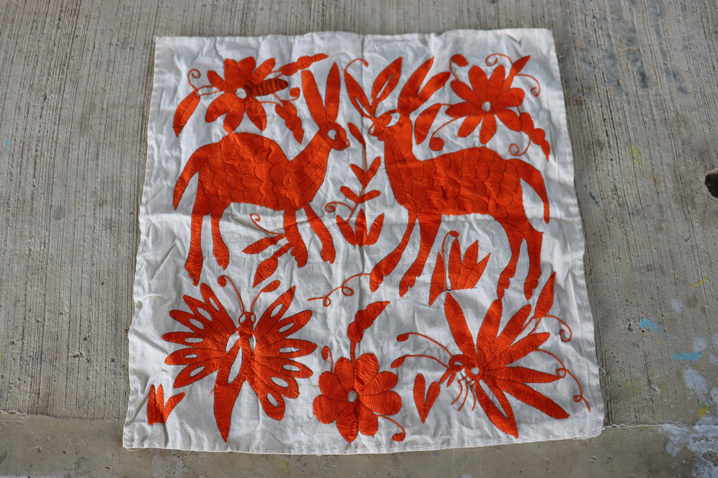 Square in orange by Antonia