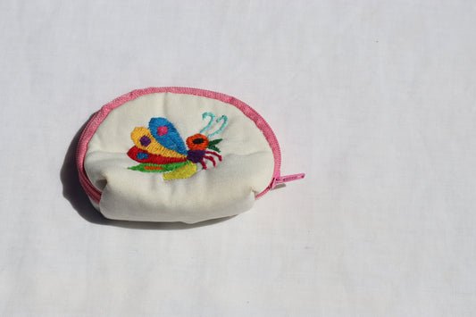 Coin purse with butterfly by Elizabeth