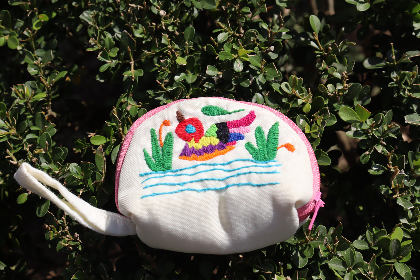 Coin purse with birds by Elizabeth